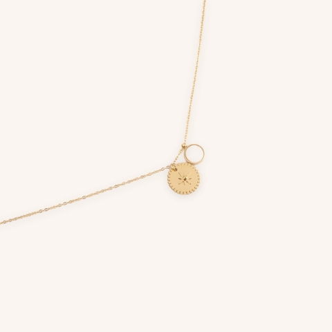 Collier Sand en acier or jaune - Zag Bijoux