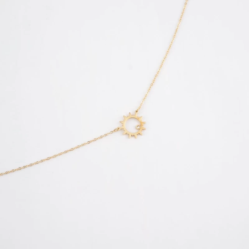 Oursin gold necklace - Zag Bijoux