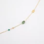 Mailine turquoise gold necklace - Zag Bijoux