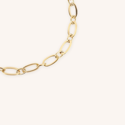 Collier Vogue en acier or jaune - Zag Bijoux