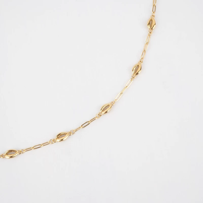 Collar Sanaé de acero con oro amarillo - Zag Bijoux