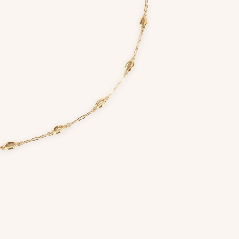 Collier Sanaé en acier or jaune - Zag Bijoux