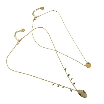 Sedona turquoise gold necklace - Anartxy