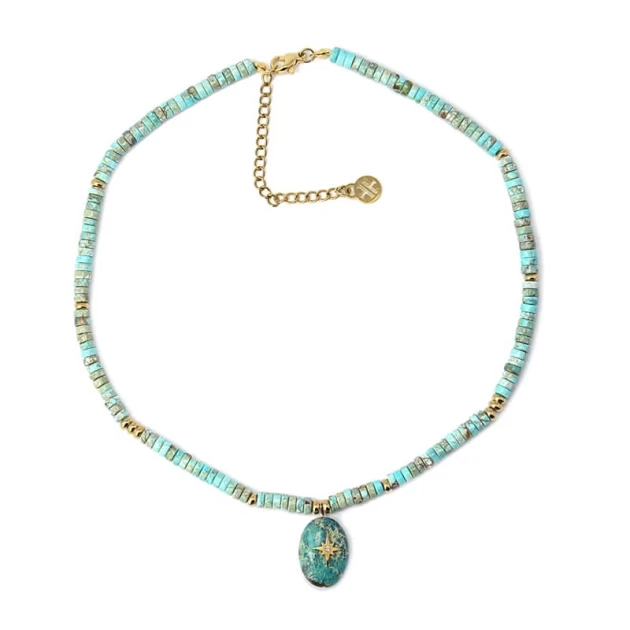 Collier Canberra turquoise...