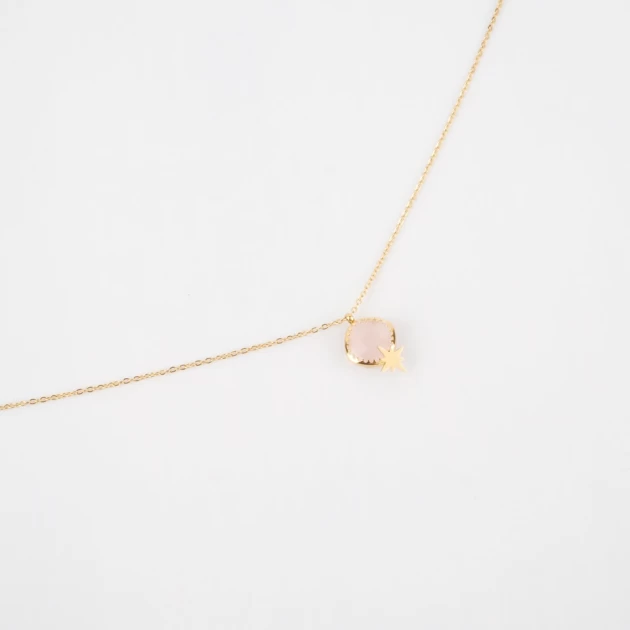 Horizon pink gold necklace...