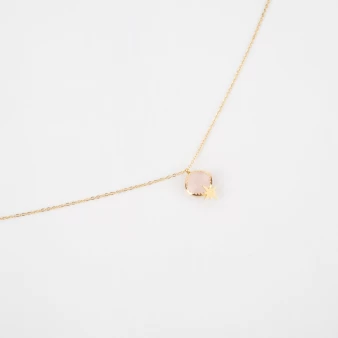 Collar Horizon rose de acero con oro amarillo - Zag Bijoux