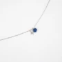 Stone polar blue silver necklace - Zag Bijoux