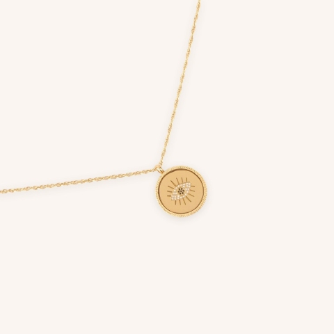 Collier Bodrum en acier or jaune - Zag Bijoux