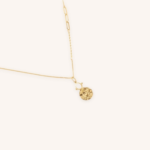 Collier Chantelle en acier or jaune - Zag Bijoux