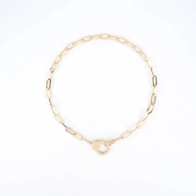Hook gold necklace - Zag Bijoux