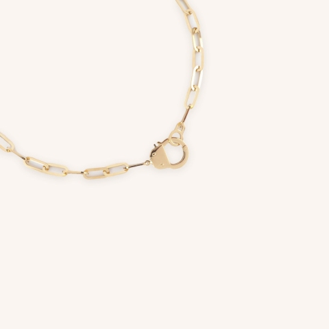 Collier Hook en acier or jaune - Zag Bijoux