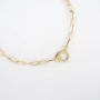Hook gold necklace - Zag Bijoux