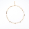 Collier Milady en acier or jaune - Zag Bijoux