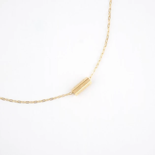 Hapiness gold necklace -...
