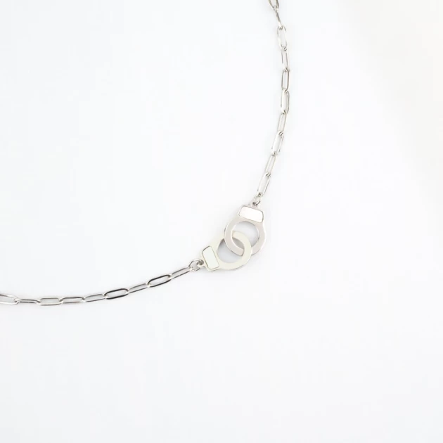 Vanessa silver necklace -...