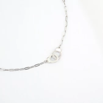 Vanessa silver necklace -...