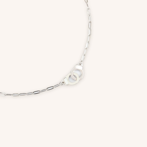 Collier zag bijoux Vanessa en acier - Bijoux fantaisie