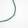 Madagascar green gold necklace - Zag Bijoux