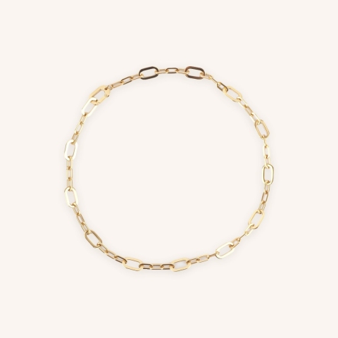 Collier Alexie en acier or jaune - Zag Bijoux