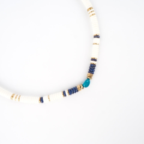 Collier Aritea en acier or jaune - Zag Bijoux