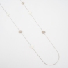 Clover silver long necklace - Zag Bijoux