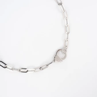 Hook silver necklace - Zag...