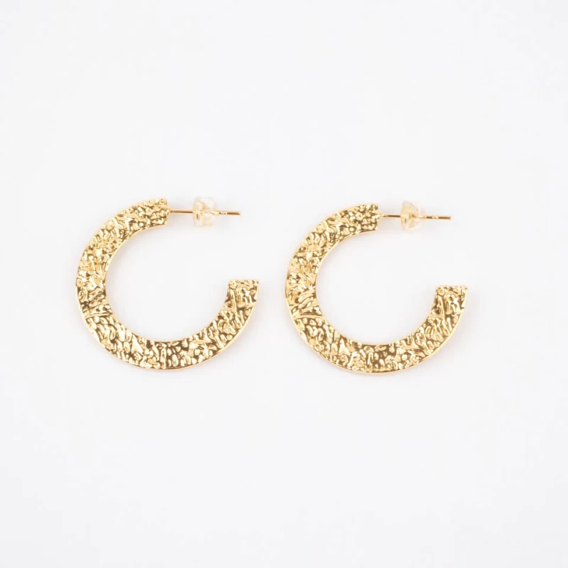 Kate gold hoop earrings - Zag Bijoux