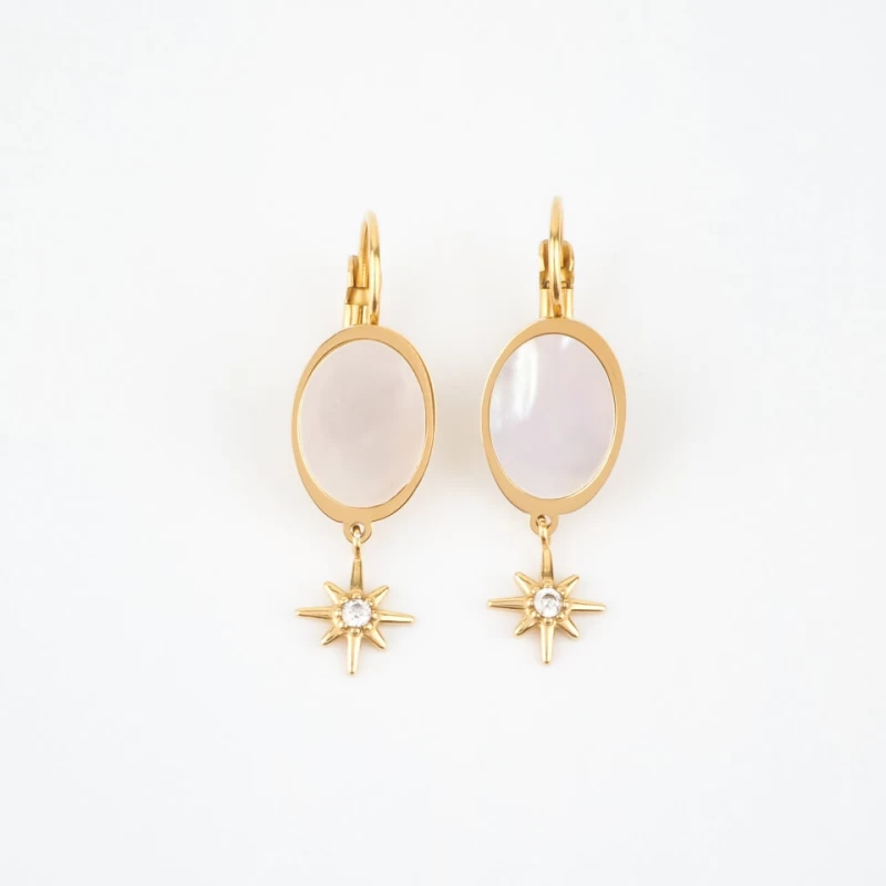 Poly gold earrings - Zag Bijoux