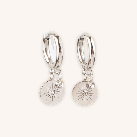 Stell silver hoop earrings - Zag Bijoux