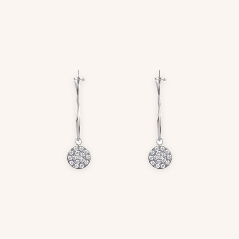 Light silver hoop earrings - Zag Bijoux
