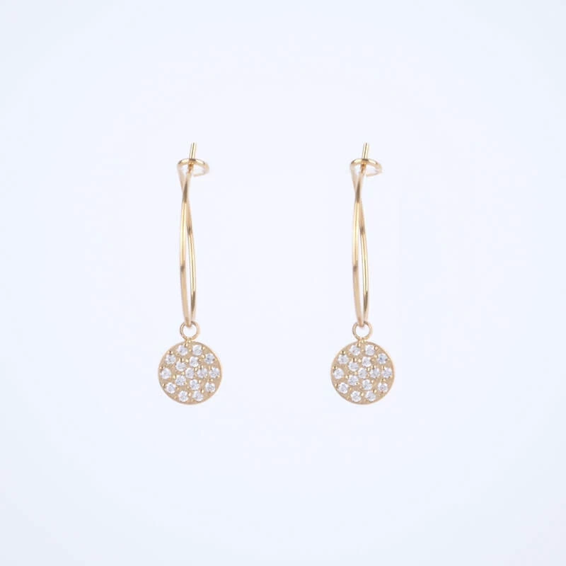 Light gold hoop earrings - Zag Bijoux