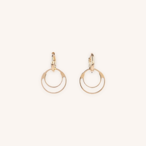 Smile gold hoop earrings - Zag Bijoux
