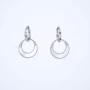 Smile silver hoop earrings - Zag Bijoux