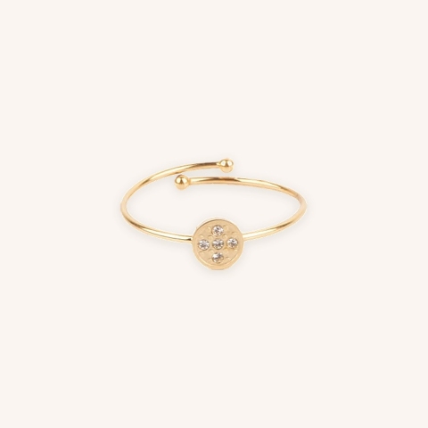 Bague Venus en acier or jaune - Zag Bijoux