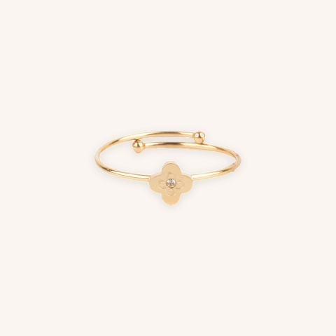 Bague Ruiz en acier or jaune - Zag Bijoux