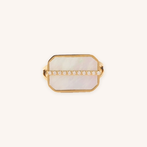 Octavia gold ring - Zag Bijoux