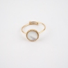 Bague Pompadour en acier or jaune - Zag Bijoux