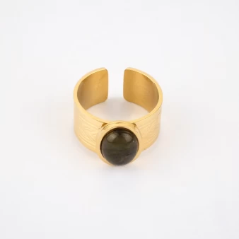 London green gold ring - Zag Bijoux