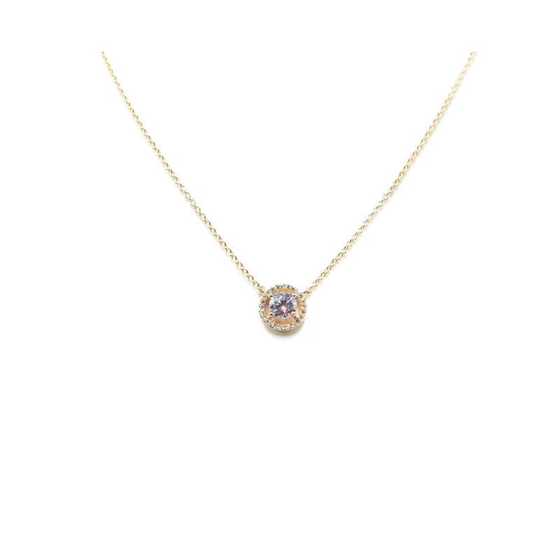 Classico round gold necklace - Pomme Cannelle