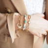 Bracelet Hook en acier or jaune - Zag Bijoux