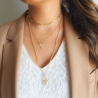 Collier Anoush en acier or jaune - Zag Bijoux