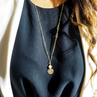 Chantelle gold long necklace - Zag Bijoux