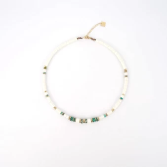 Mani green gold necklace - Zag Bijoux