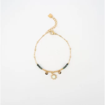Chloenis green gold bracelet - Bohm Paris