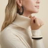 Cyclade black gold bangle bracelet - Gas bijoux