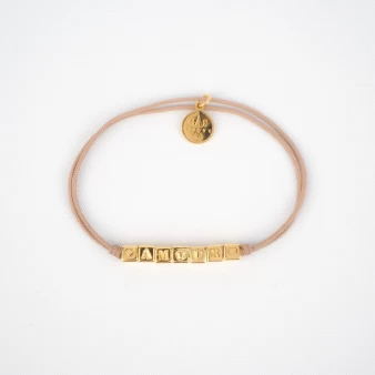 Amour beige gold cord bracelet - Gas bijoux