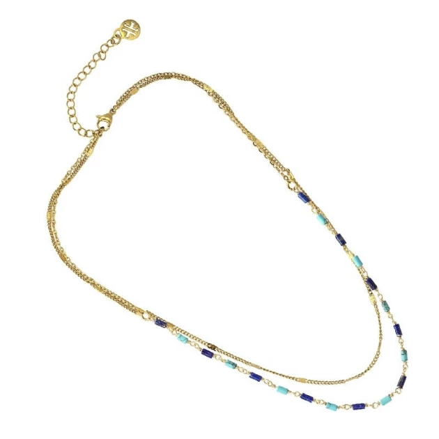 Phoenix blue gold necklace...