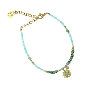 Bracelet Bombay turquoise en acier - Anartxy