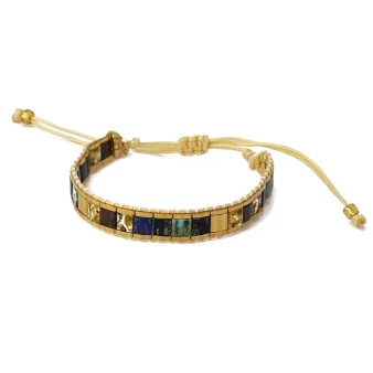 Lima blue gold bracelet - Anartxy