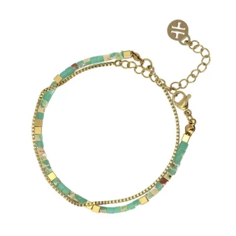 Bracelet Oregon turquoise en acier - Anartxy